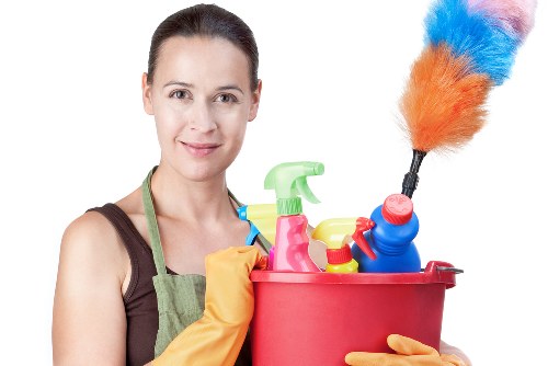 Commercial cleaning team maintaining a modern Chelsea workspace