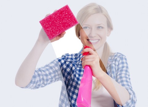 Local Chelsea cleaners preparing a commercial office space