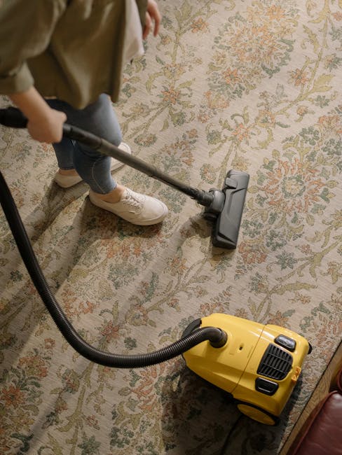 A low-angle view of a corridor with a textured carpet floor in a residential or commercial property, showing the edge of the carpet meeting the baseboards and doorways along both sides. The walls are